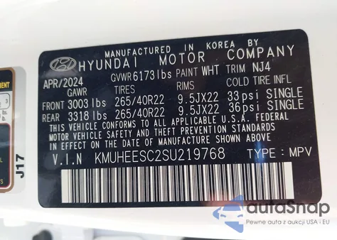 2025 Genesis Gv80 3.5T Prestige Awd из США, поврежденный, VIN KMUHEESC2SU219768